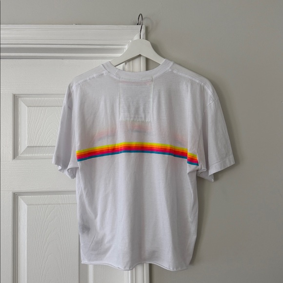 Aviator Nation T-Shirt Rainbow Stripes - Picture 2 of 4